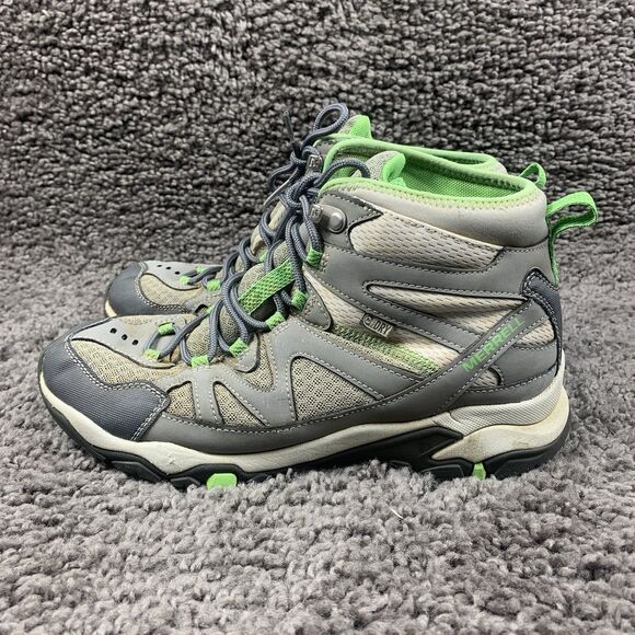 Merrell Women's Mid Waterproof Wild Dove Summer Green  Hiking Shoes Size 9 - Picture 1 of 8
